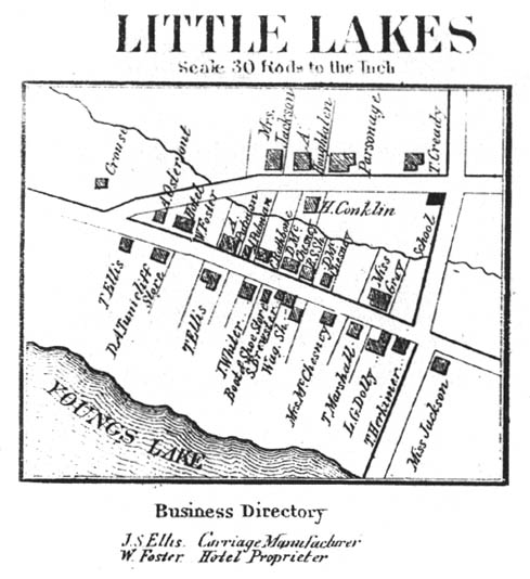 1868 map of Little Lakes