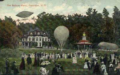 postcard of The Balloon Farm