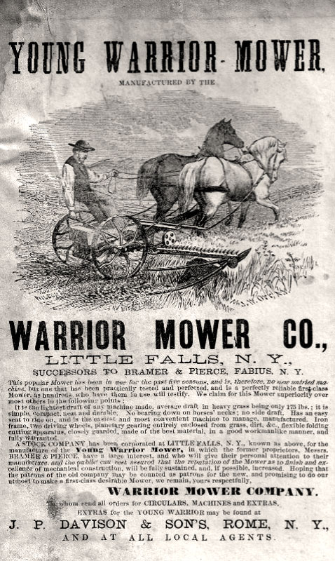 Warrior Mower Co. Ad